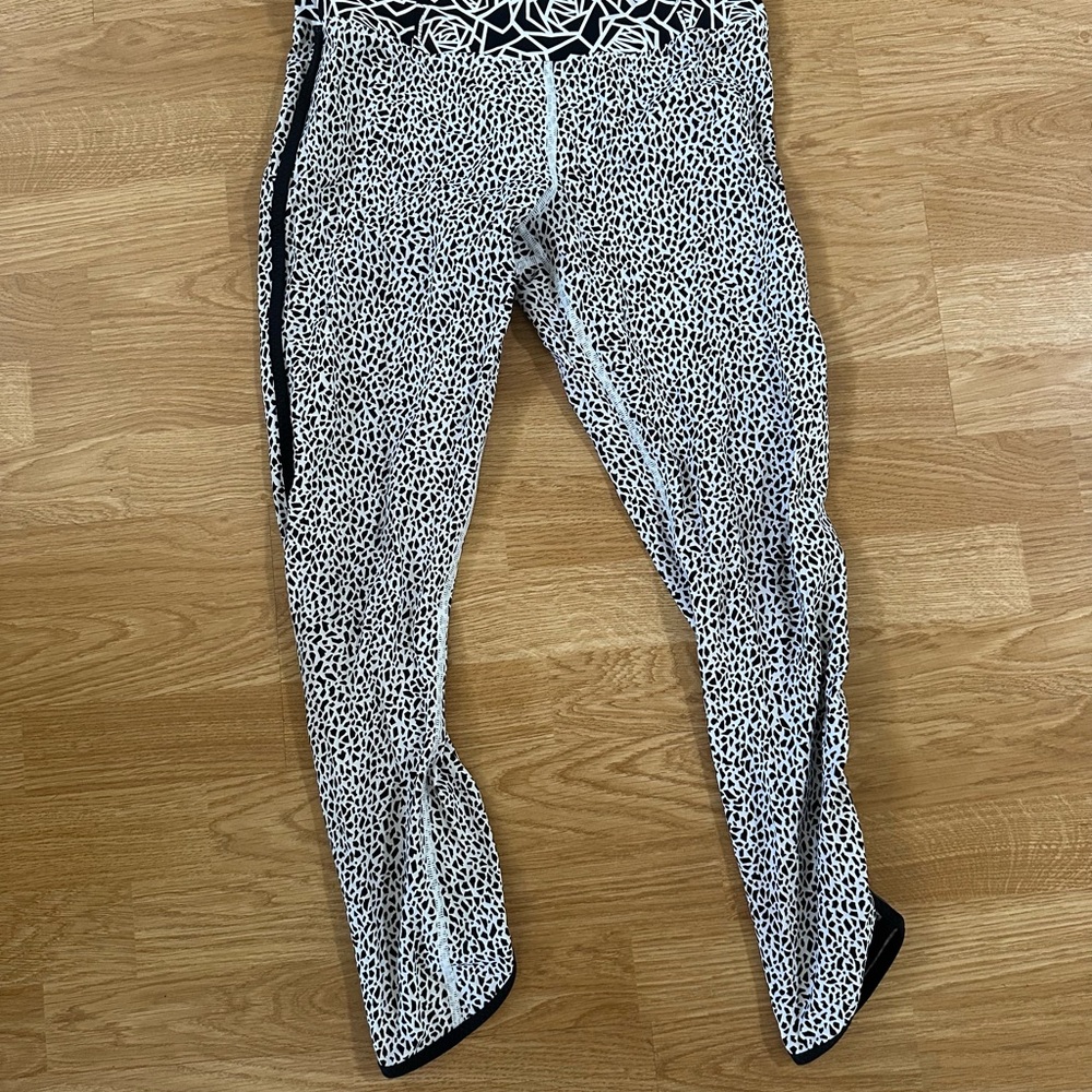 Stylish Black and White Patterned Men's Pants